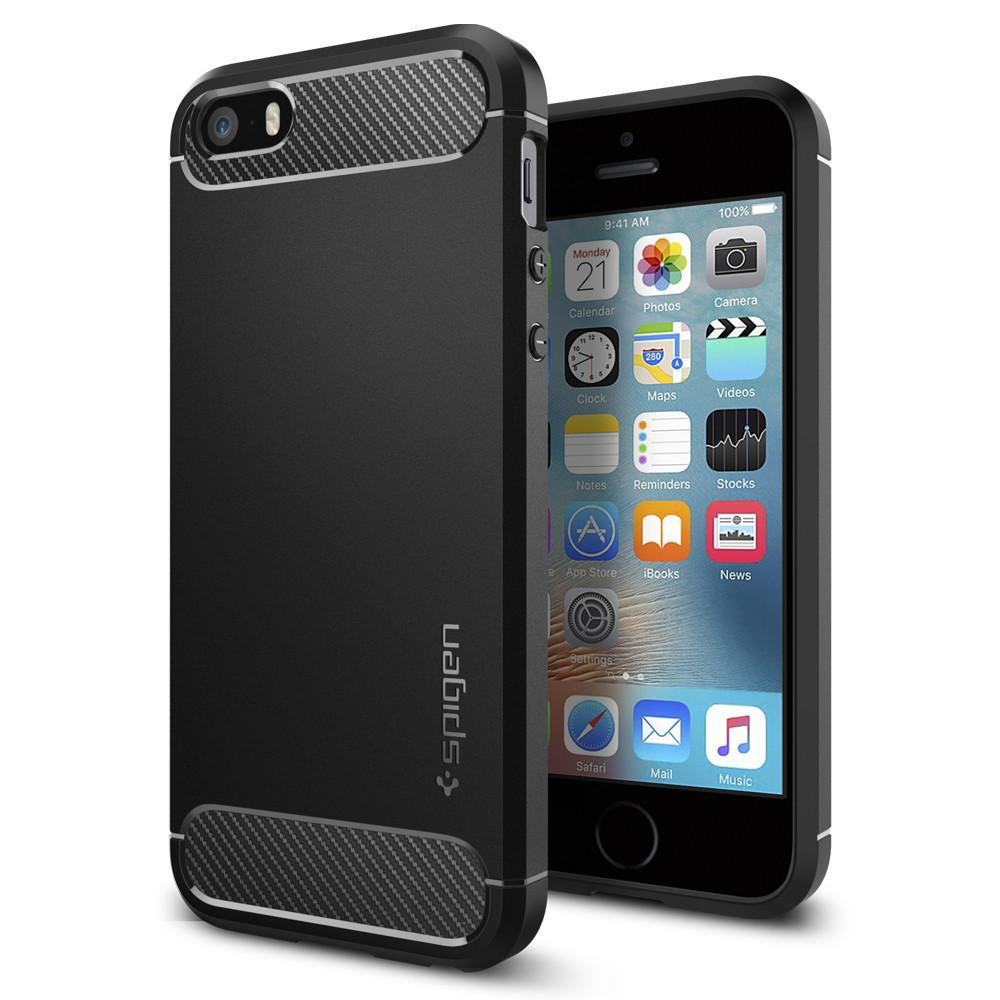 iPhone 5/5S/SE Rugged Armor Case Black