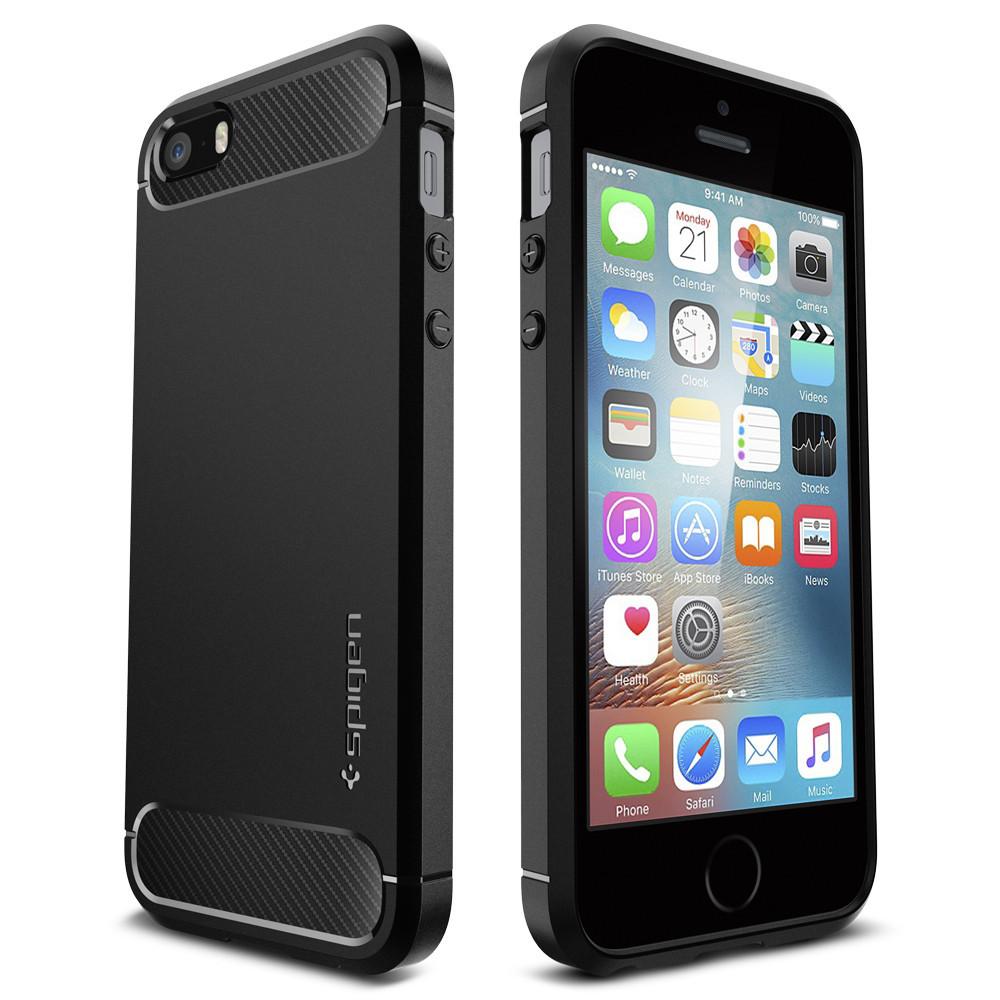 iPhone 5/5S/SE Rugged Armor Case Black