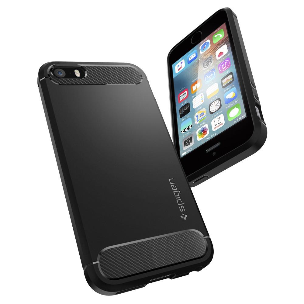 iPhone 5/5S/SE Rugged Armor Case Black