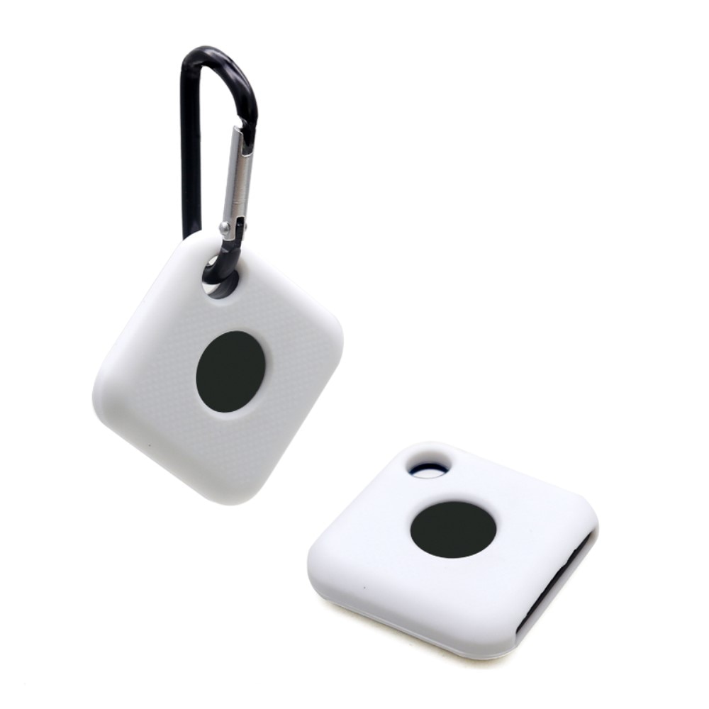 Silicone Keychain Case Tile Pro White