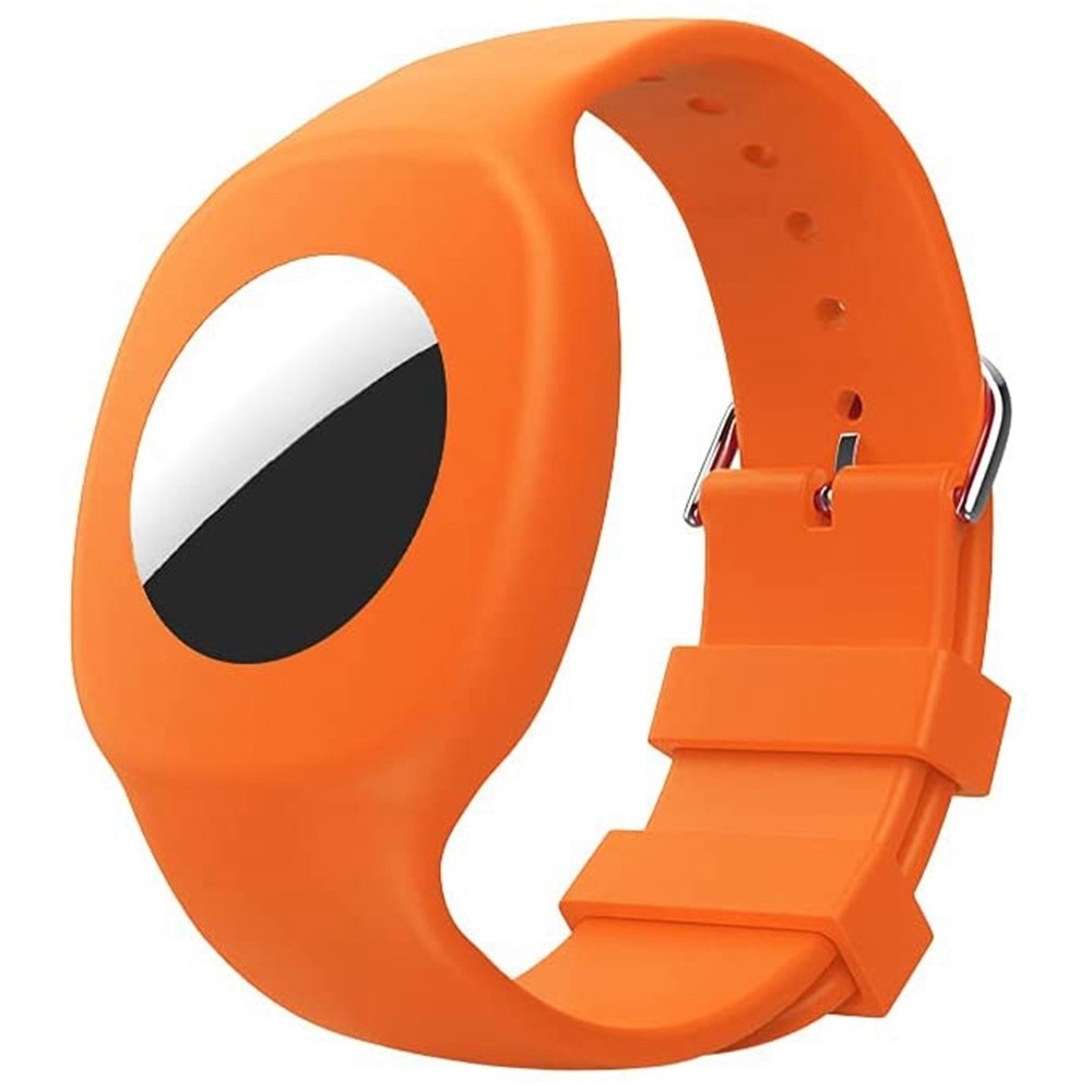 AirTag Kids Silicone Band Orange