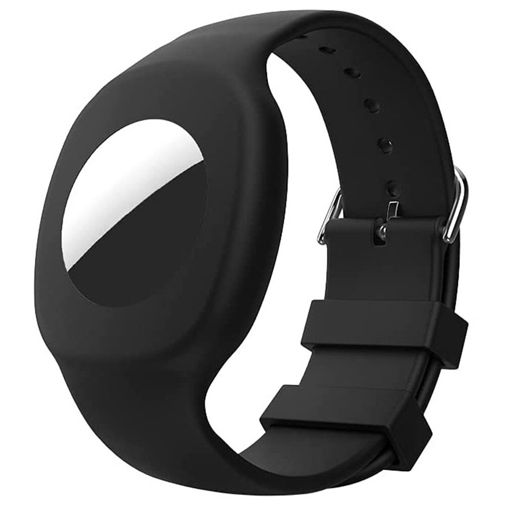 AirTag Kids Silicone Band Black