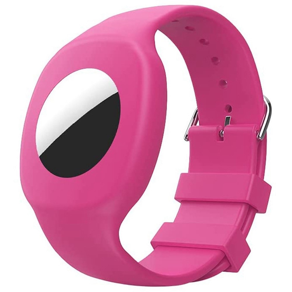 AirTag Kids Silicone Band Pink