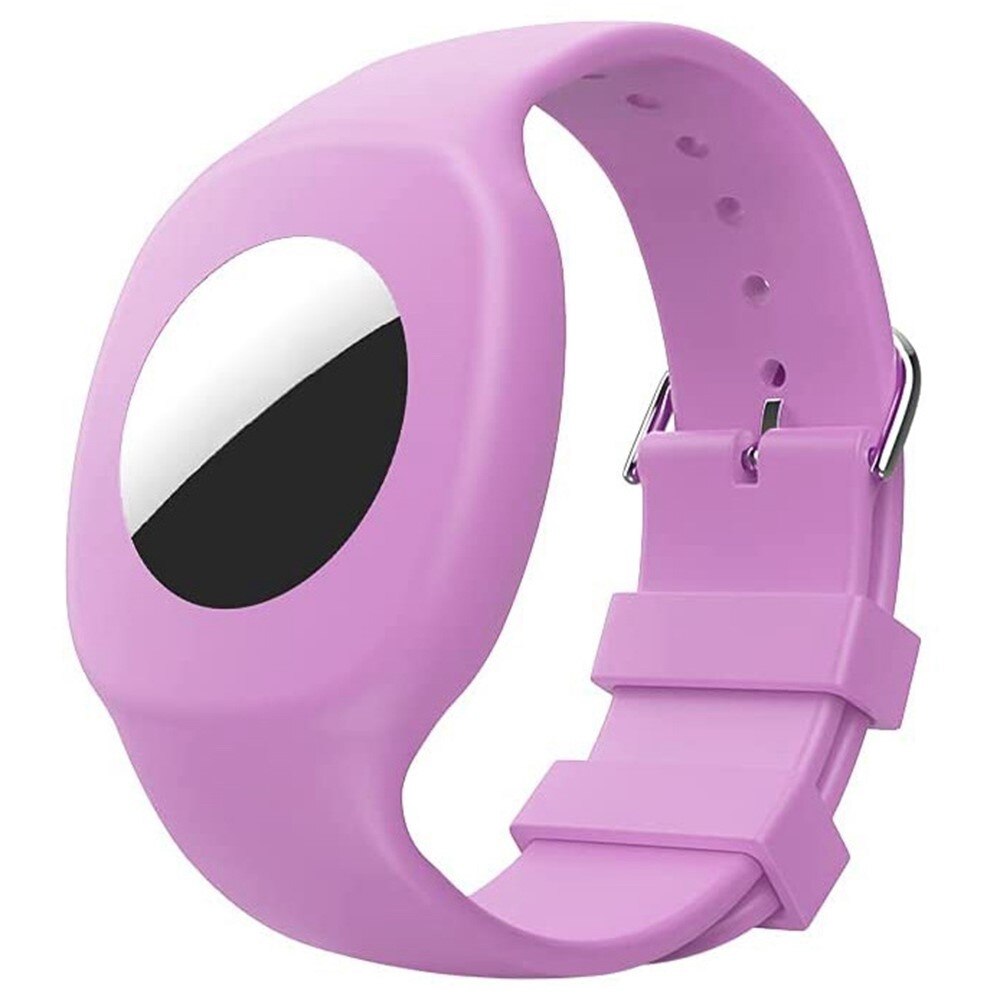 AirTag Kids Silicone Band Purple