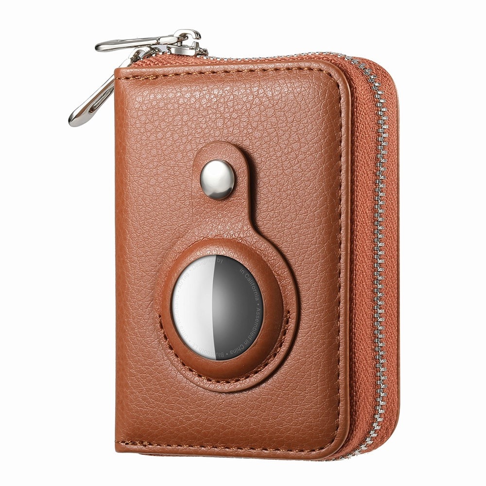 AirTag wallet w. RFID protection Brown
