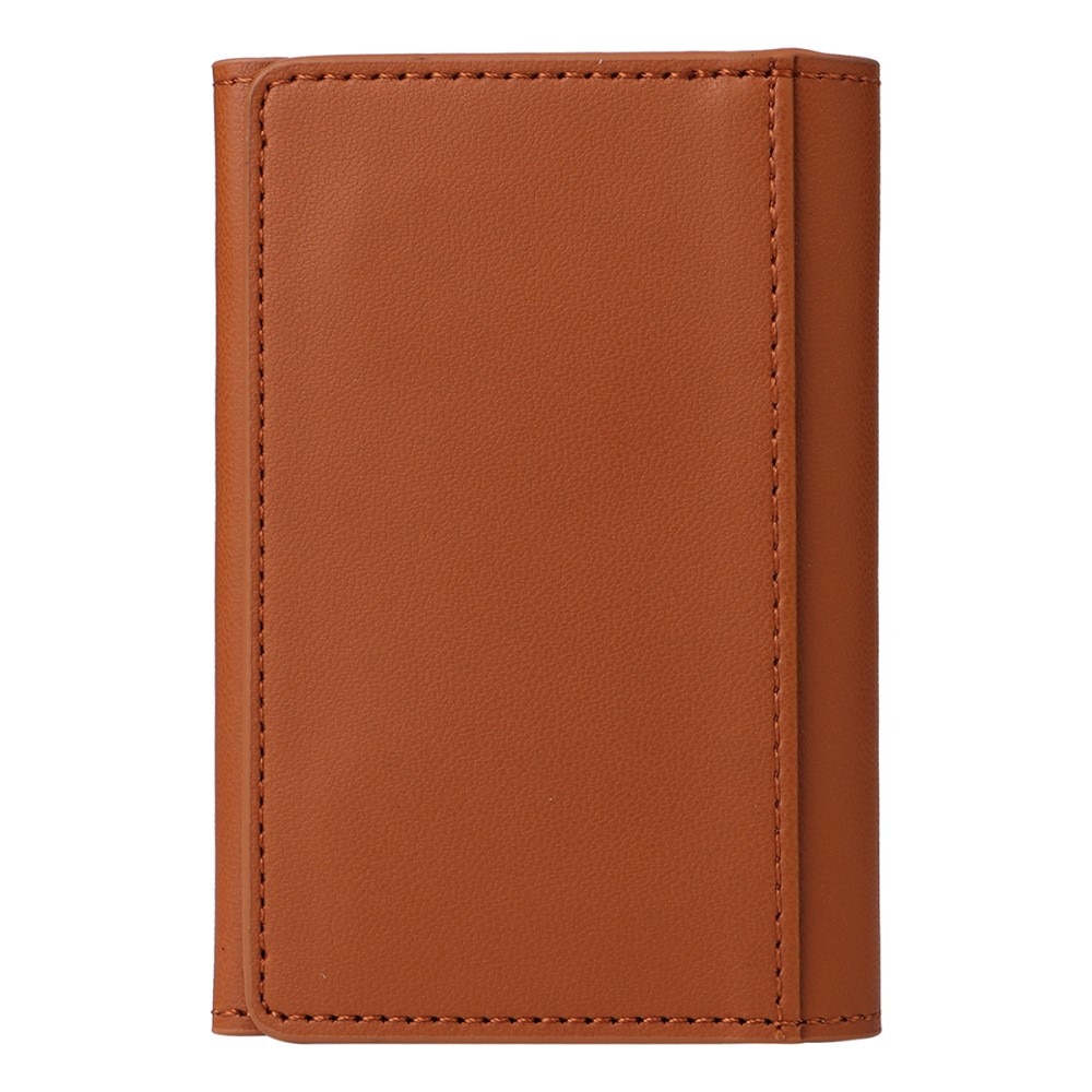 MagSafe Leather Wallet w. Kickstand Brown