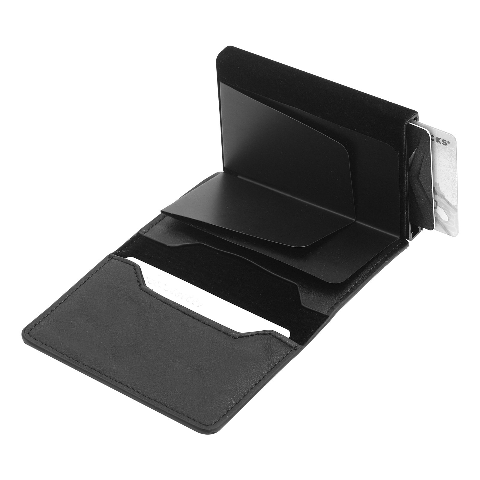 AirTag Leather Cardholder Black