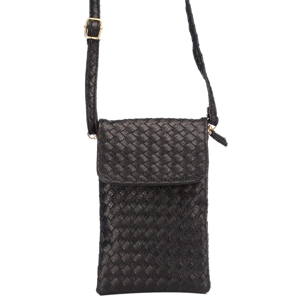 Braided Wallet Purse Black