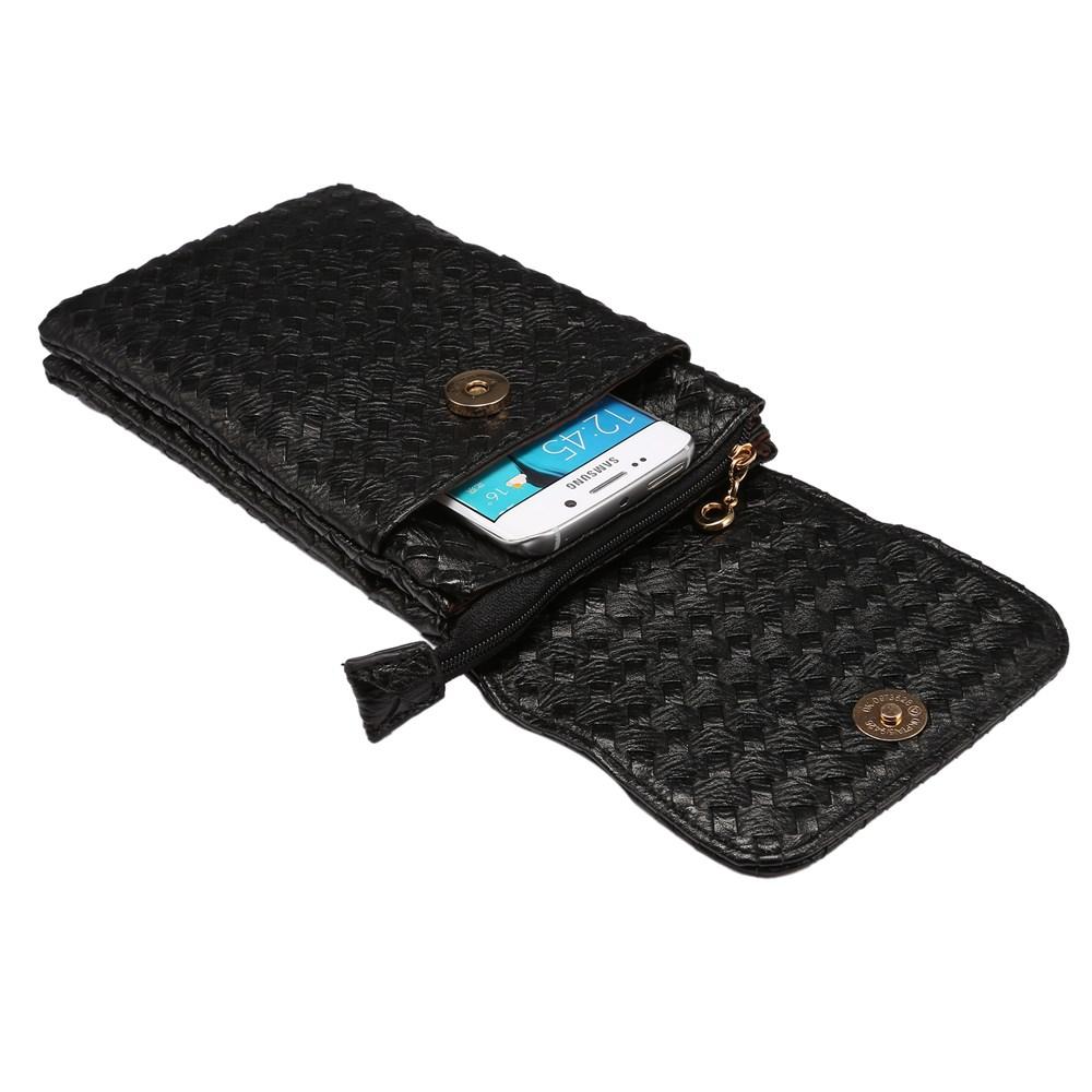 Braided Wallet Purse Black