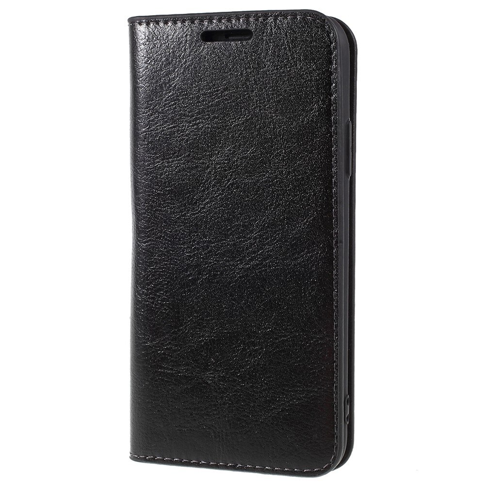 iPhone X/XS Genuine Leather Wallet Case Black