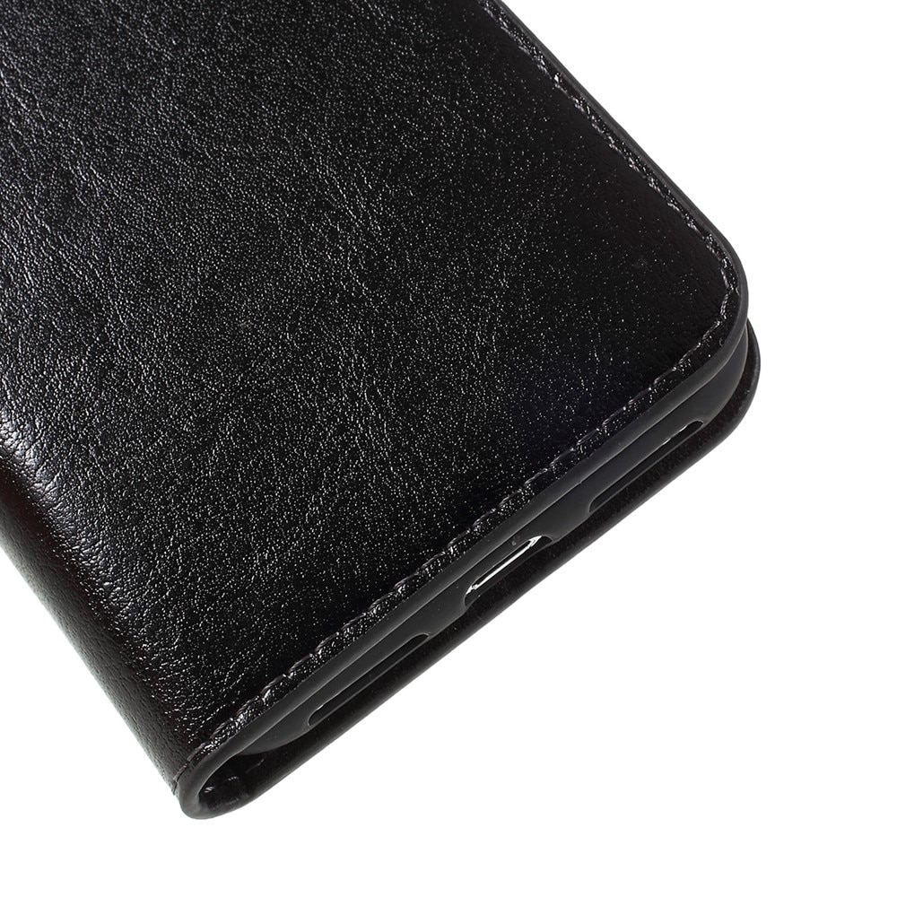 iPhone X/XS Genuine Leather Wallet Case Black