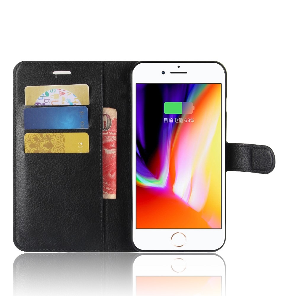 iPhone 7 Plus/8 Plus Wallet Book Cover Black