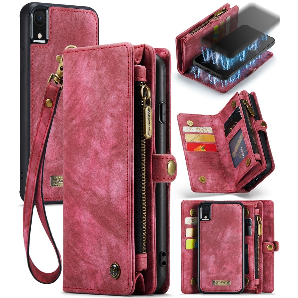 iPhone Xr Multi-slot Wallet Case Red