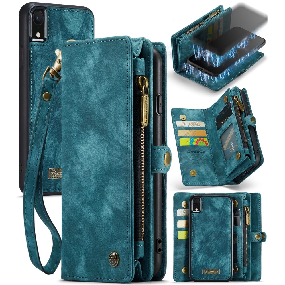 iPhone Xr Multi-slot Wallet Case Blue
