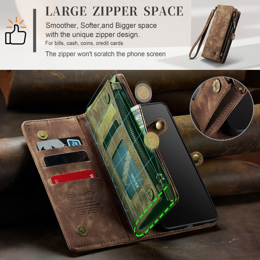 iPhone Xr Multi-slot Wallet Case Brown