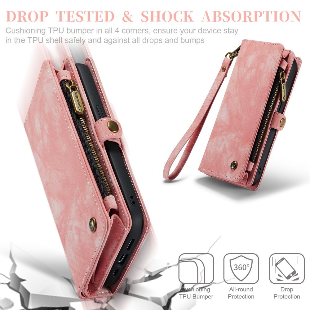 iPhone XR Multi-slot Wallet Case Pink