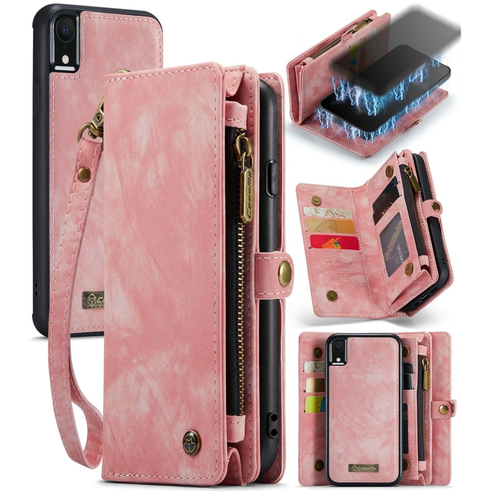 iPhone XR Multi-slot Wallet Case Pink