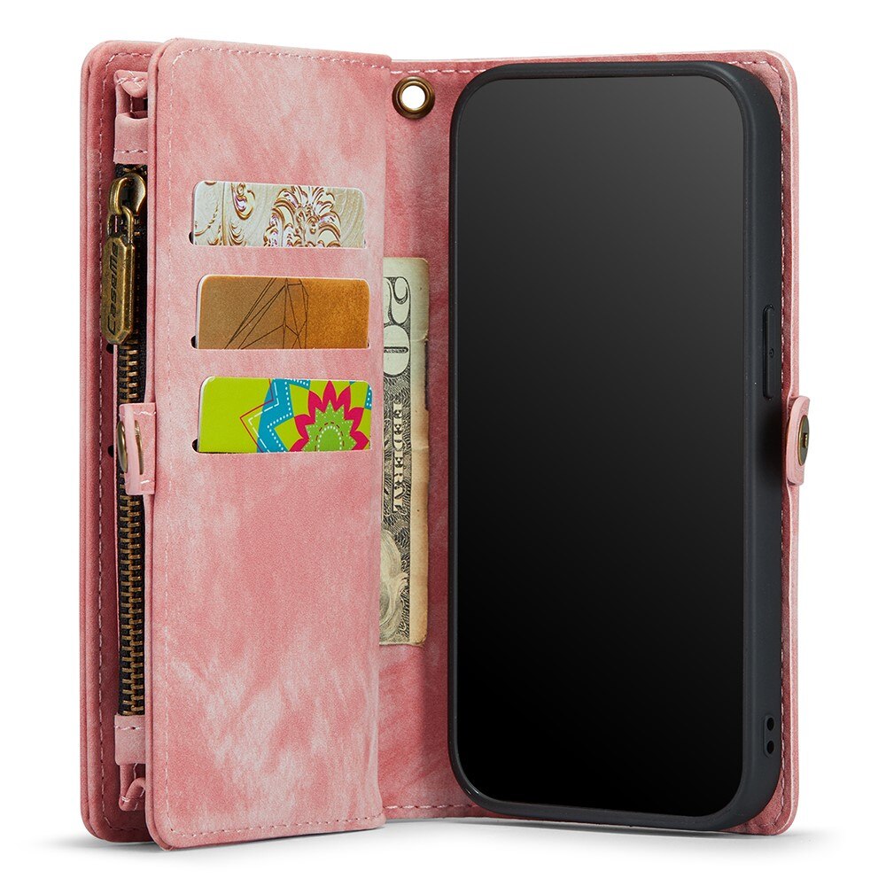 iPhone XR Multi-slot Wallet Case Pink