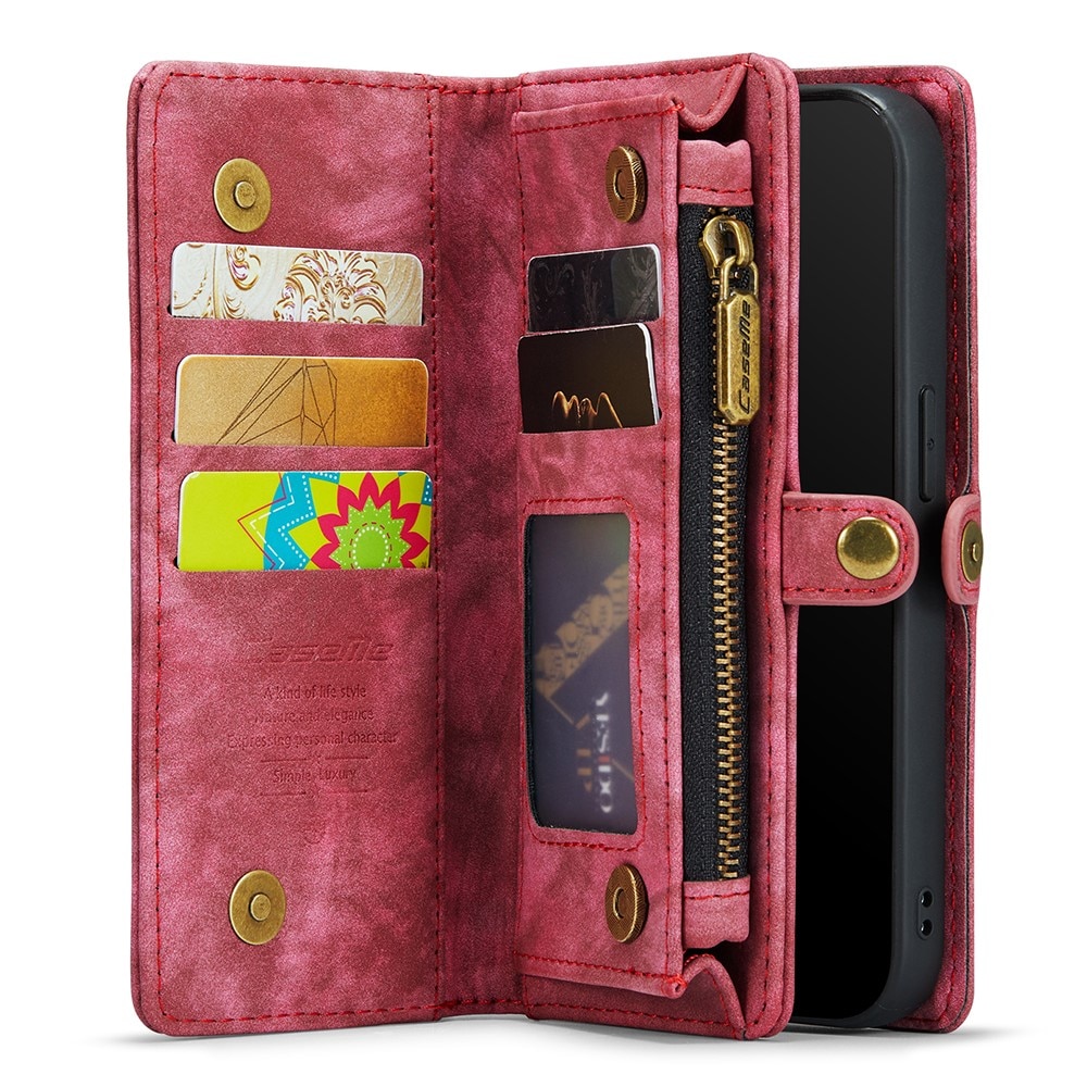 iPhone Xs Max Multi-slot Wallet Case Red