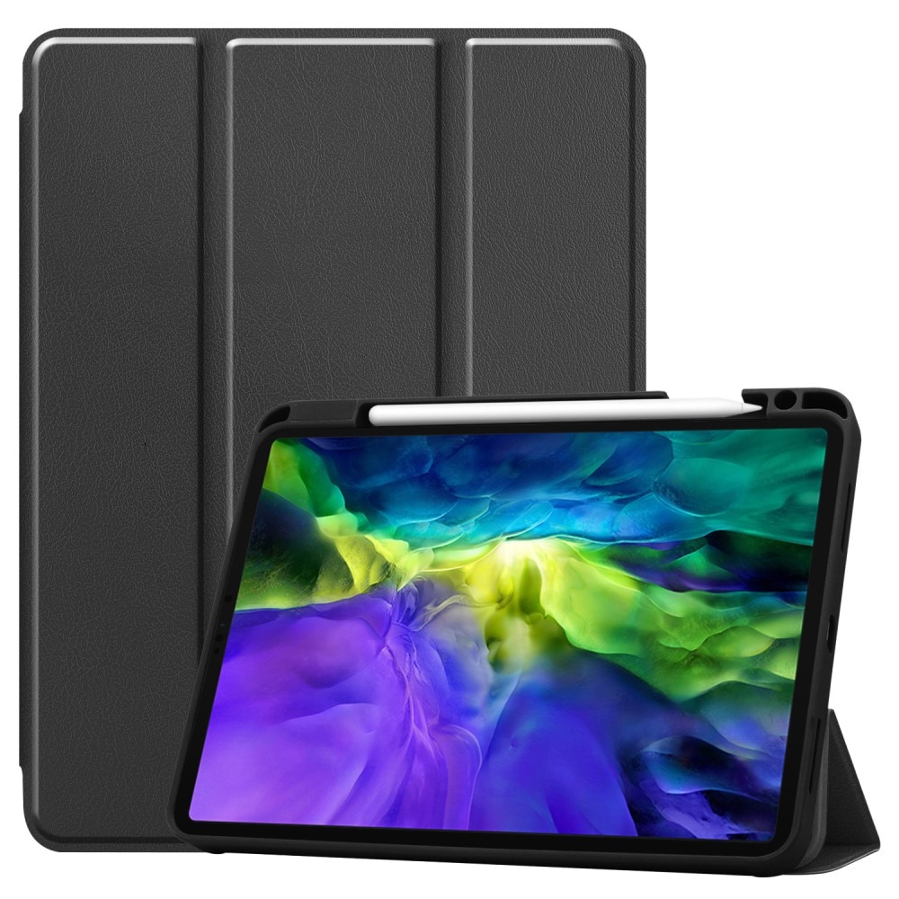 iPad Pro 11 1st Gen (2018) Tri-Fold Cover w. Pen-holder Black