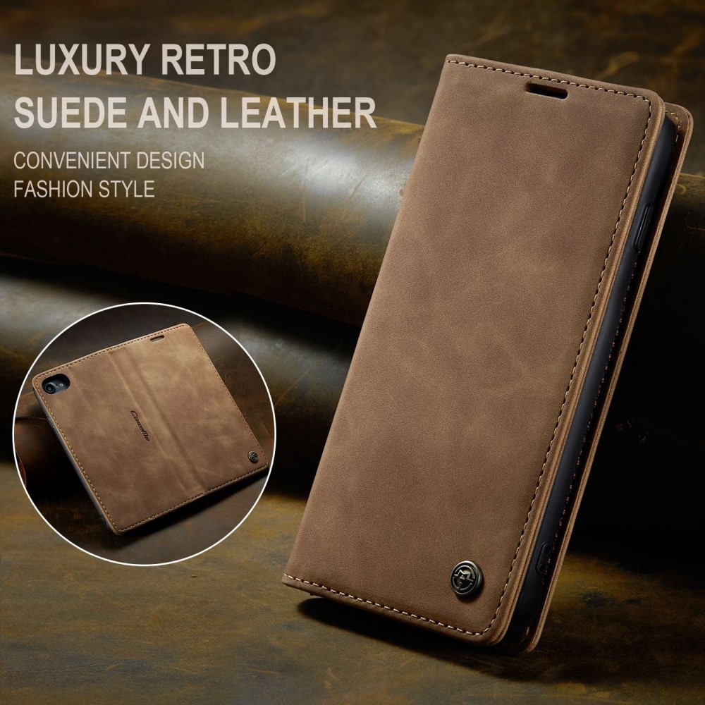 iPhone 8 Slim Wallet Case Cognac