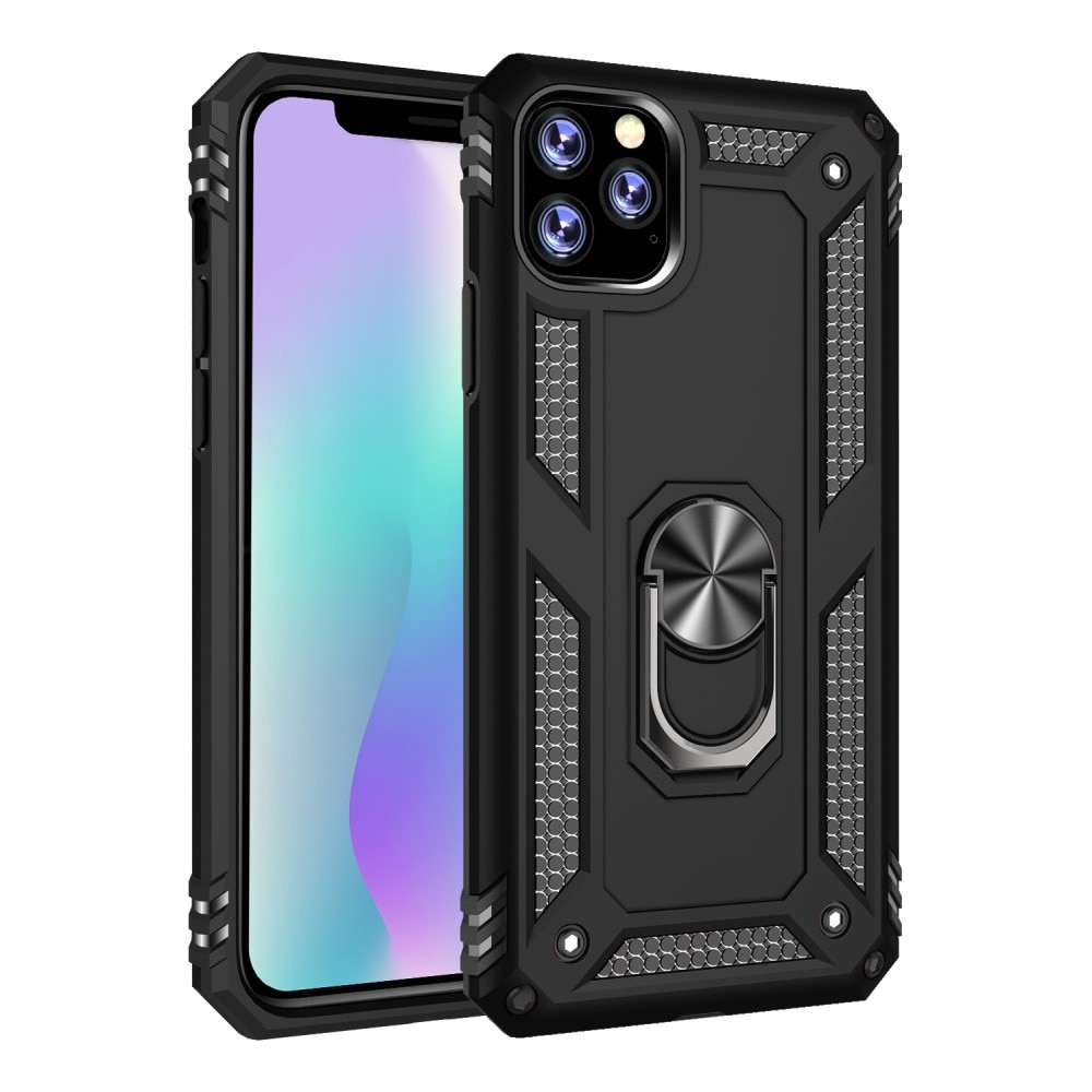 iPhone 11 Pro Max Hybrid Case Tech Ring Black