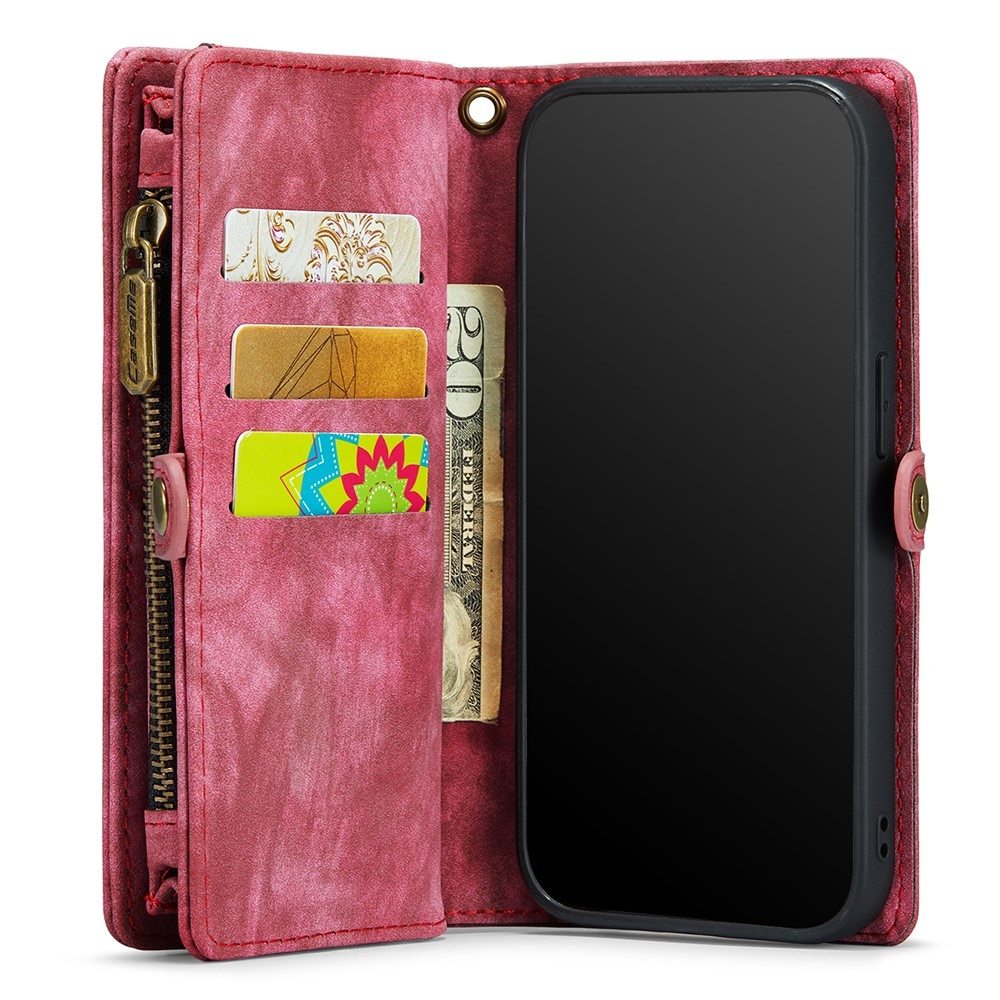 iPhone 11 Pro Max Multi-slot Wallet Case Red