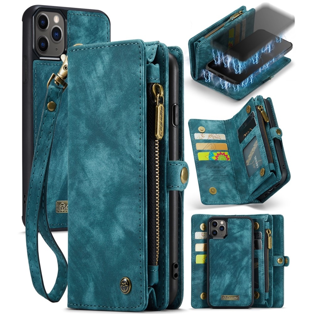 iPhone 11 Pro Max Multi-slot Wallet Case Blue