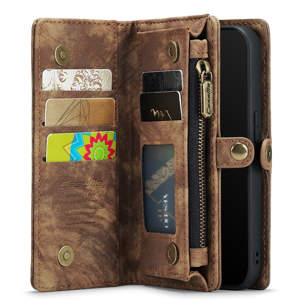 iPhone 11 Pro Max Multi-slot Wallet Case Brown