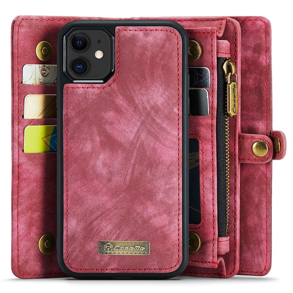 iPhone 11 Multi-slot Wallet Case Red