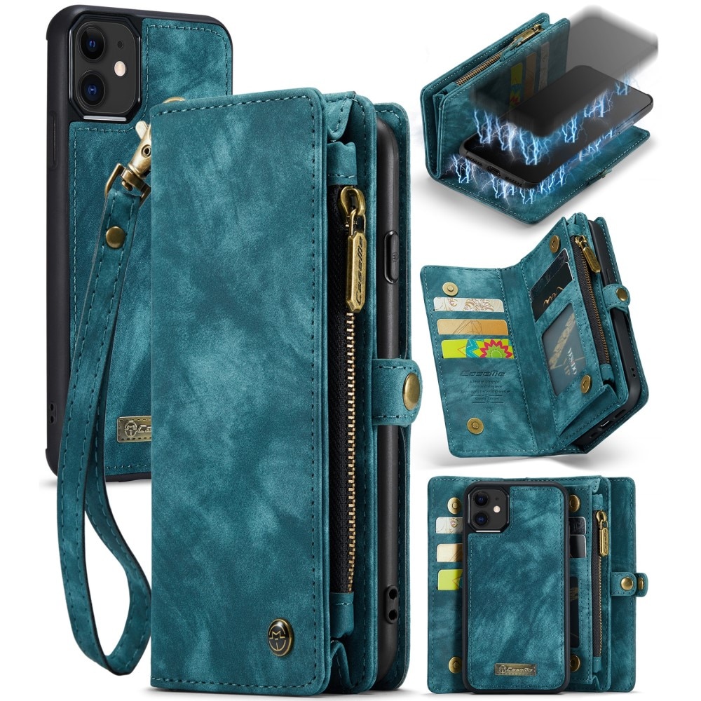 iPhone 11 Multi-slot Wallet Case Blue