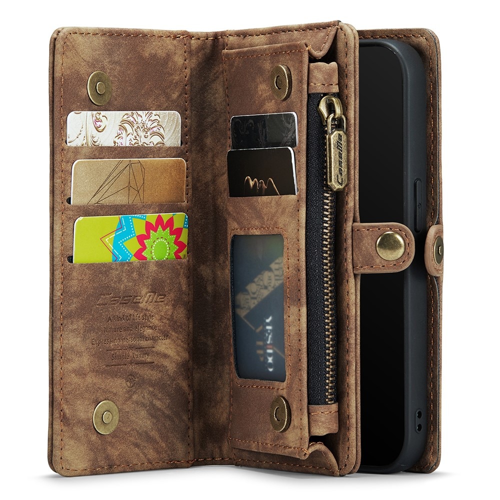 iPhone 11 Multi-slot Wallet Case Brown