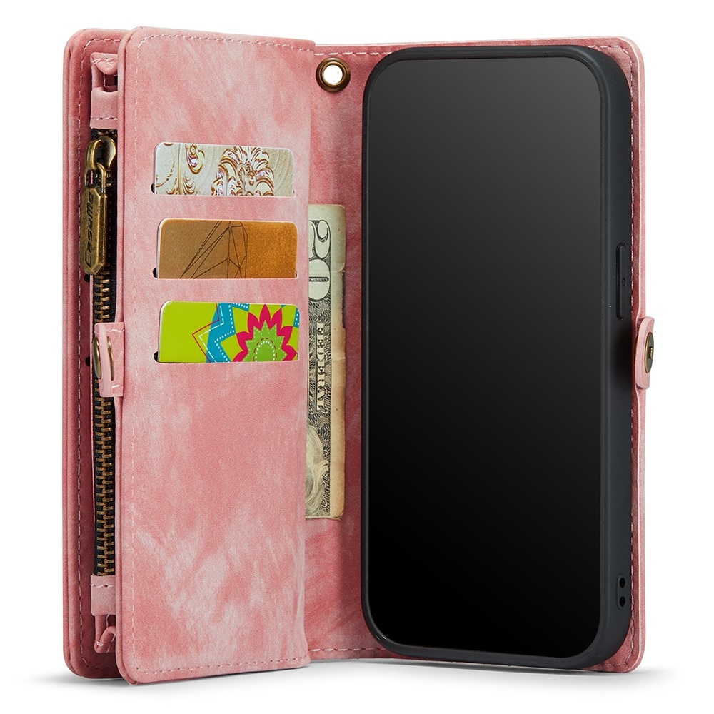 iPhone 11 Multi-slot Wallet Case Pink