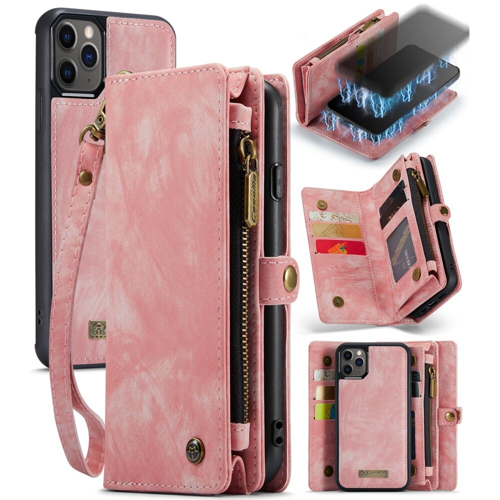 iPhone 11 Pro Multi-slot Wallet Case Pink