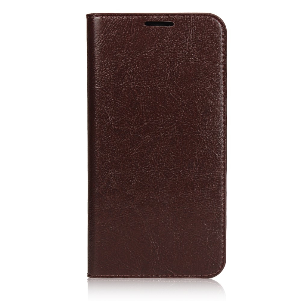 iPhone 11 Pro Genuine Leather Wallet Case Dark Brown
