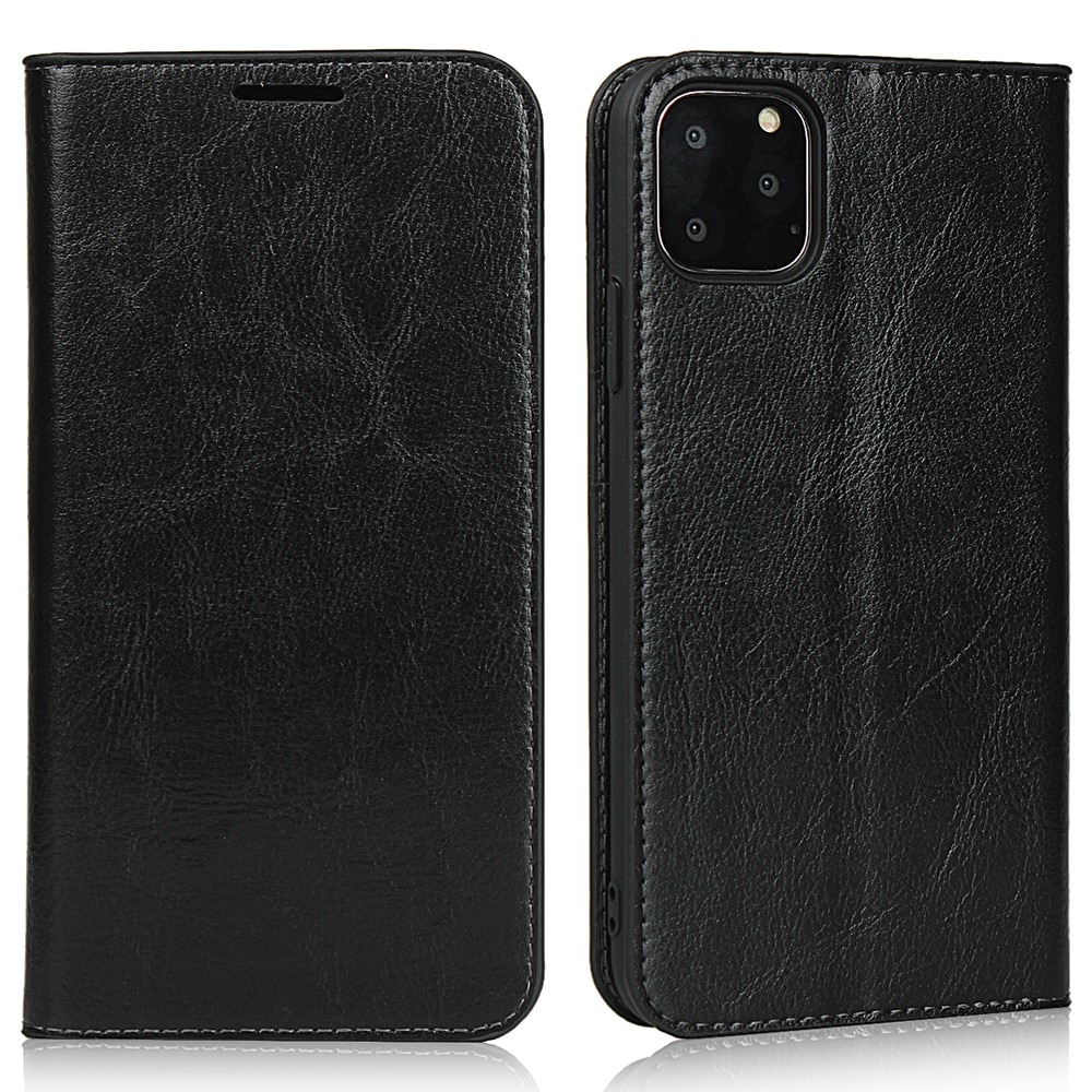 iPhone 11 Pro Genuine Leather Wallet Case Black