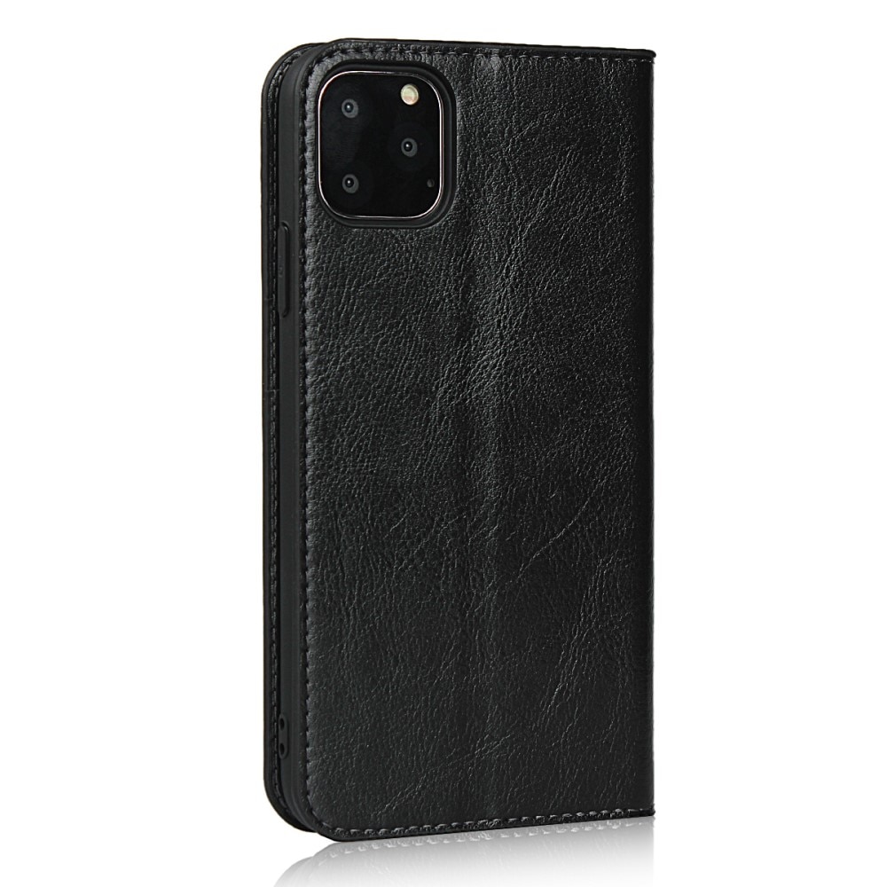 iPhone 11 Pro Genuine Leather Wallet Case Black