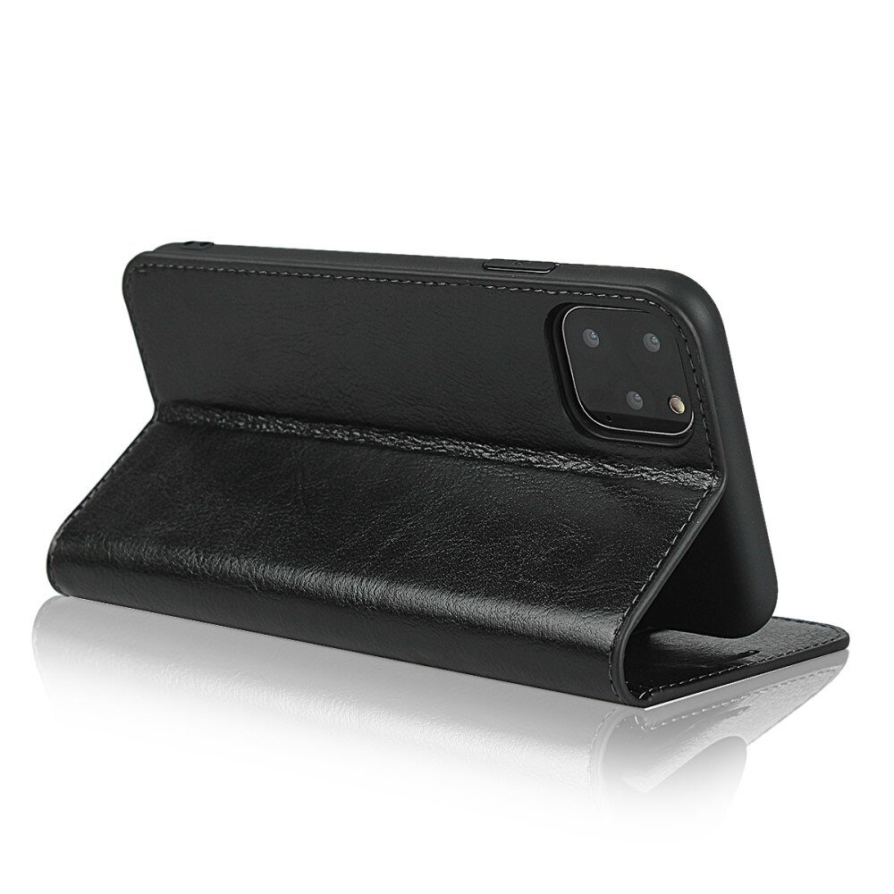 iPhone 11 Pro Genuine Leather Wallet Case Black