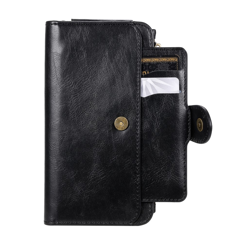 iPhone 11 Magnet Leather Multi Wallet Black