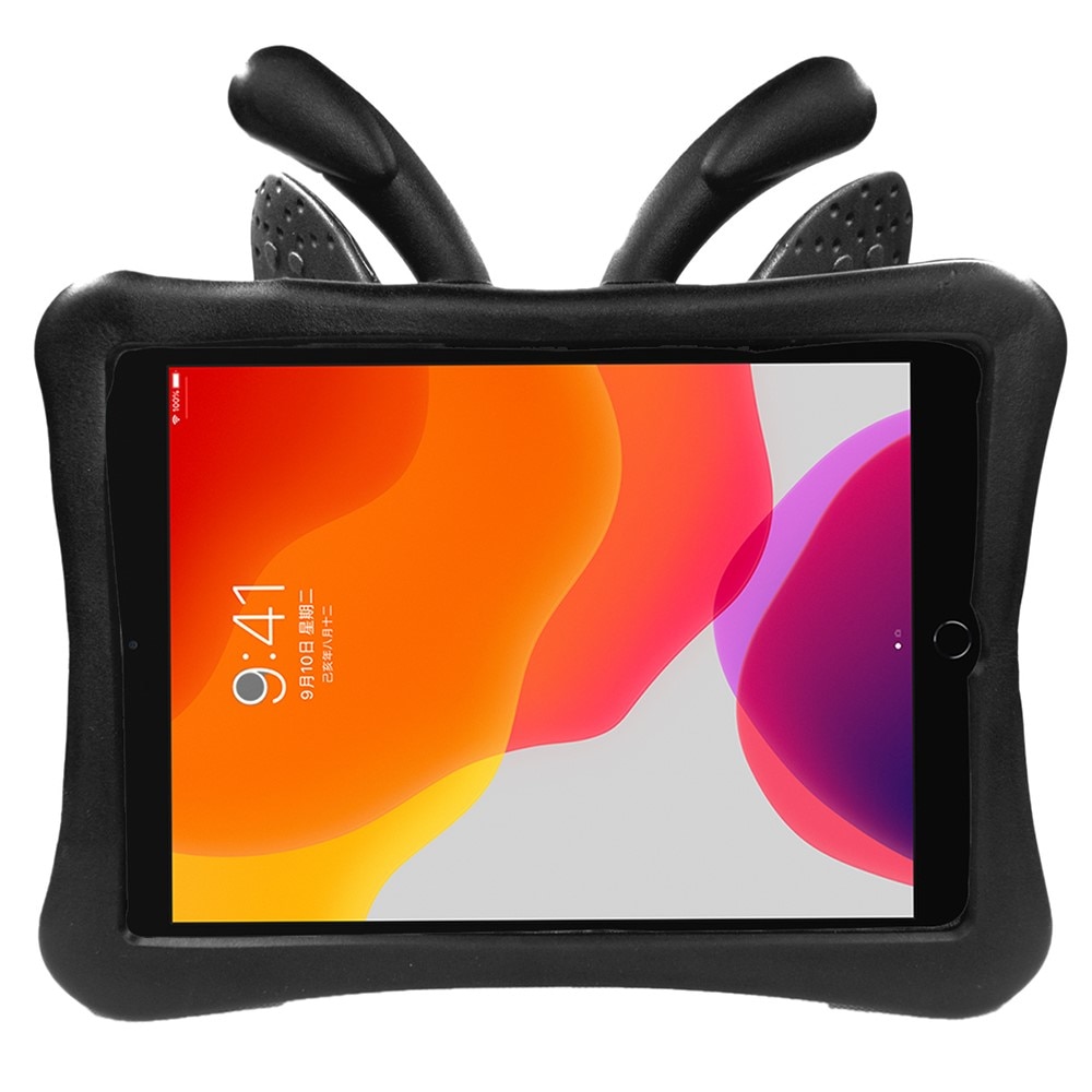 iPad 10.2 9th Gen (2021) Cover with Butterfly Design Black