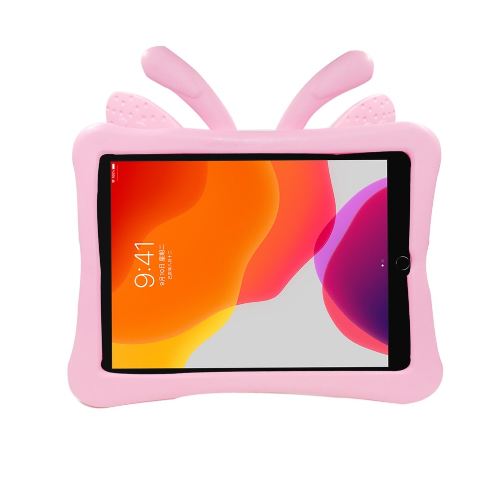 iPad 10.2 7th Gen (2019) Cover with Butterfly Design Pink