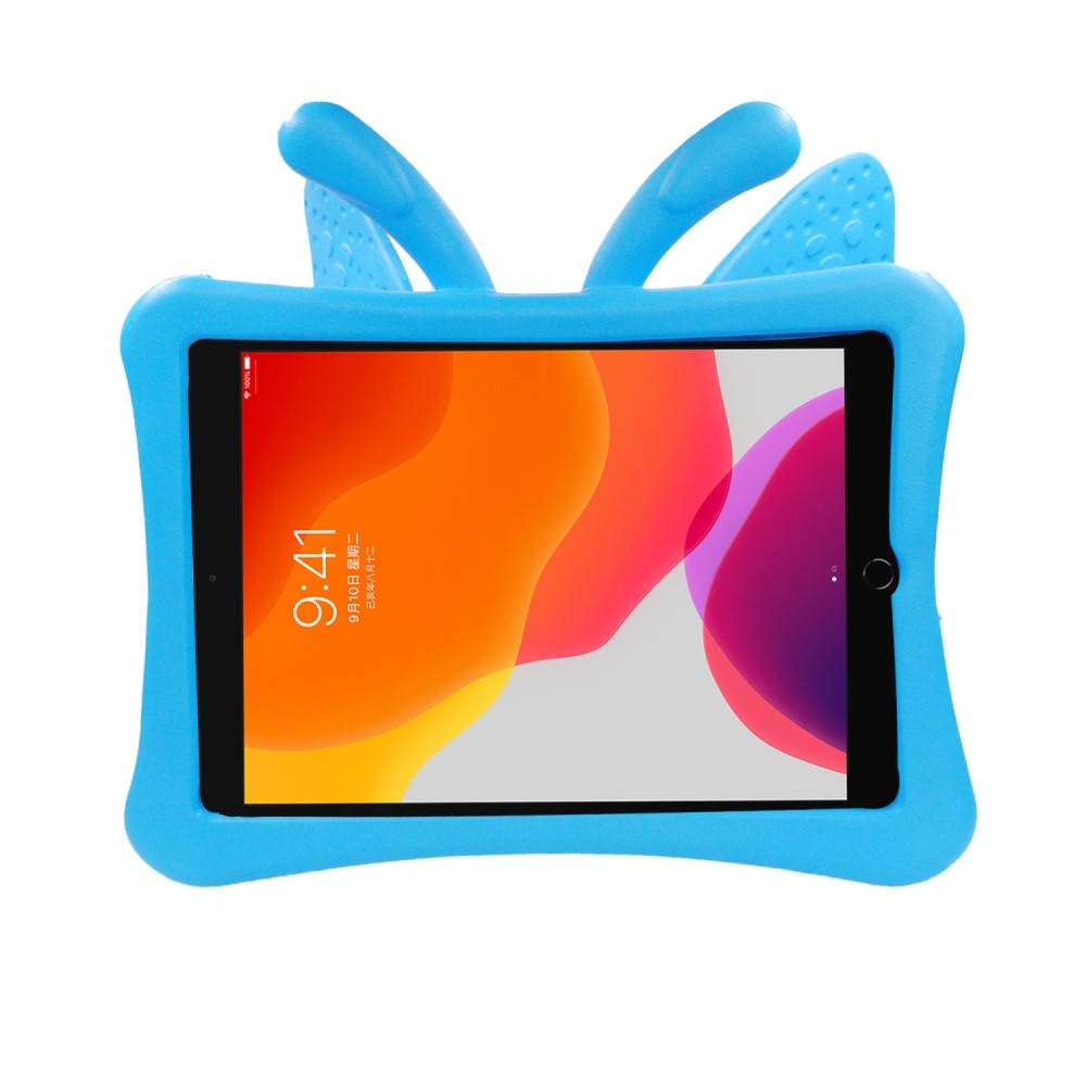 iPad 10.2 9th Gen (2021) Cover with Butterfly Design Blue