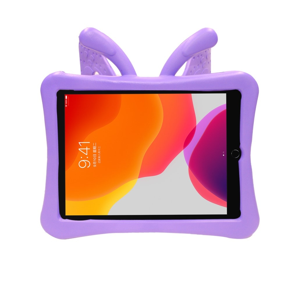 iPad 10.2 8th Gen (2020) Cover with Butterfly Design Purple