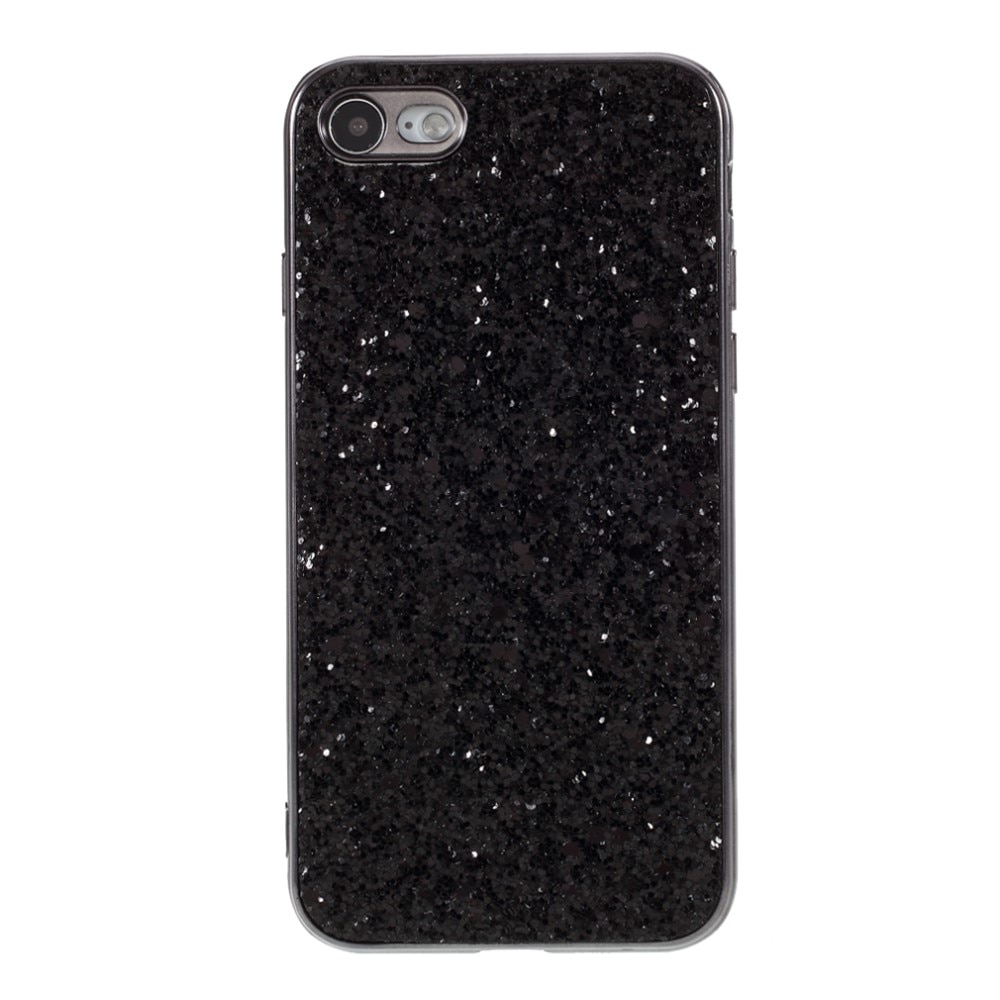 iPhone SE (2020) Glitter Case Black