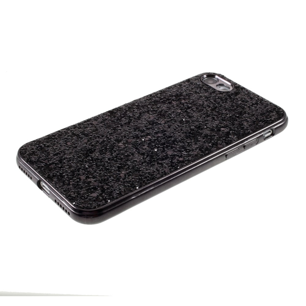 iPhone SE (2022) Glitter Case Black