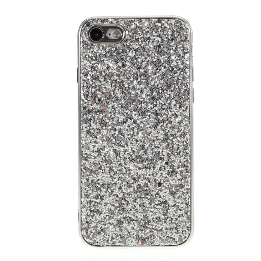 iPhone SE (2020) Glitter Case Silver