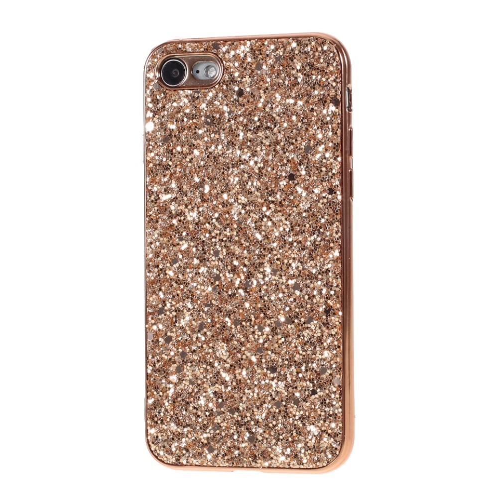 iPhone SE (2022) Glitter Case Rose Gold