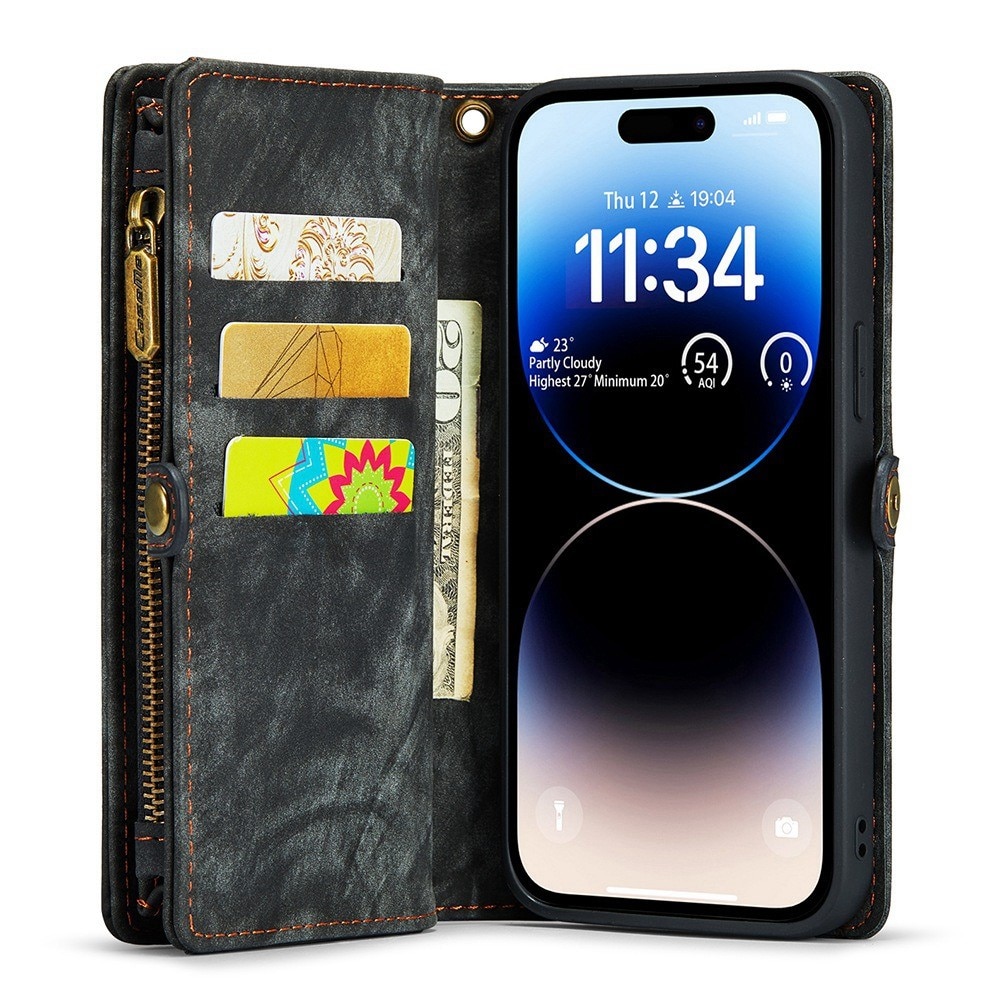 iPhone 12/12 Pro Multi-slot Wallet Case Grey