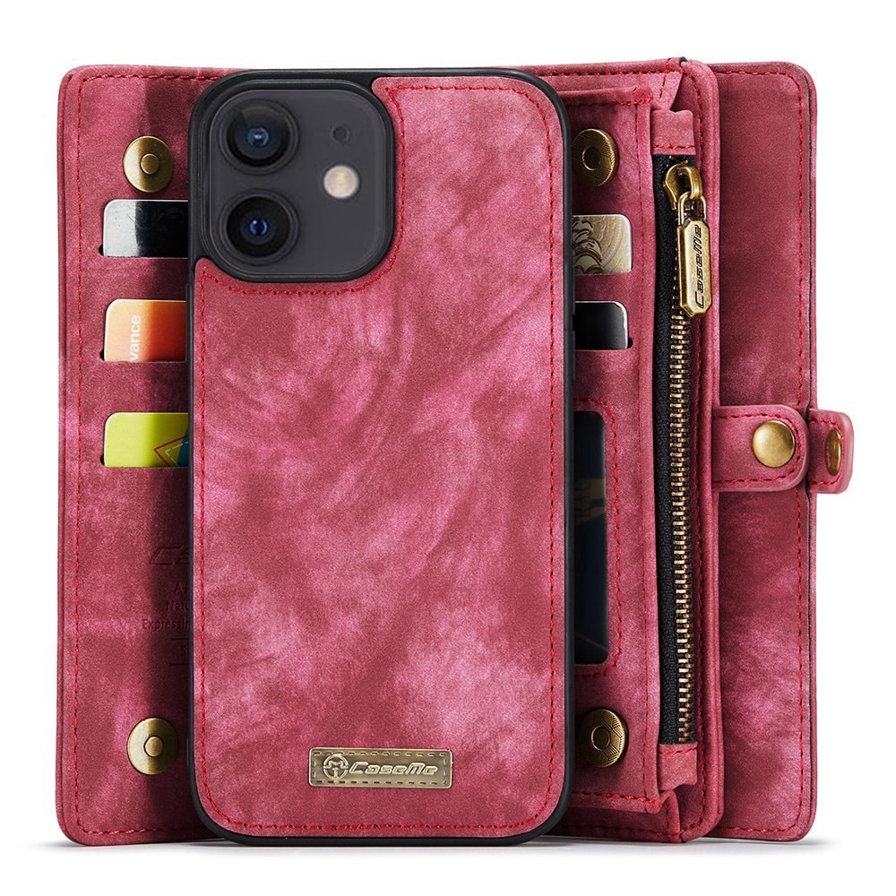 iPhone 12/12 Pro Multi-slot Wallet Case Red