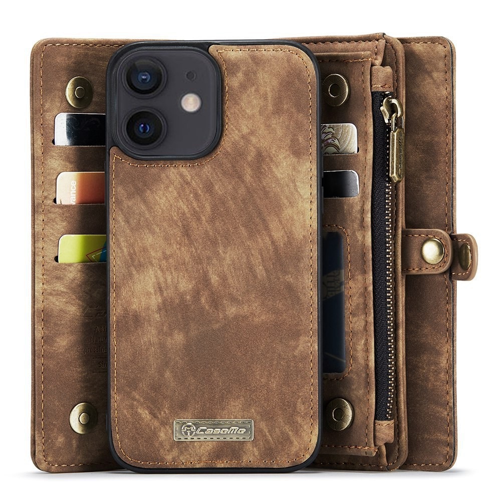 iPhone 12/12 Pro Multi-slot Wallet Case Brown